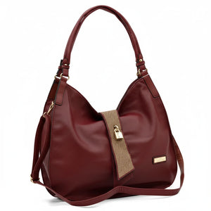 CHARRO - Borsa sacco a spalla grande cinghia tracolla casual simil pelle mono manico nuova