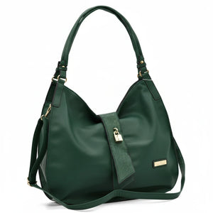 CHARRO - Borsa sacco a spalla grande cinghia tracolla casual simil pelle mono manico nuova