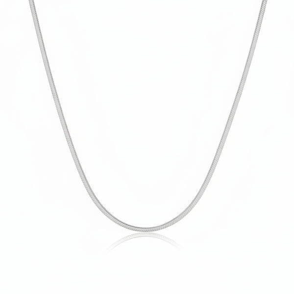Collana a Maglia Piatta "Snake" in acciaio color oro  – Base Elegante per Ciondoli