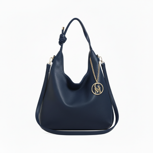 La Agatina- Borsa sacco firmata GYOIAMEA tracolla casual simil pelle venata monomanico