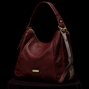CHARRO - Borsa firmata simil pelle sacco mono spalla capiente grande tracolla cinghia a fantasia