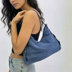 La Oronto tracolla - Borsa firmata Gyoiamea jeans denim tracolla sacco spalla