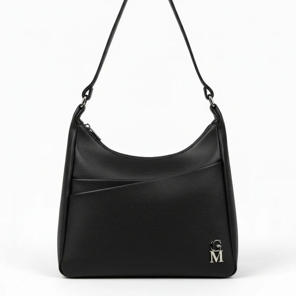 Borsa firmata GYOIAMEA 2026 multi tasche donna logo zip tracolla unica tinta nuova