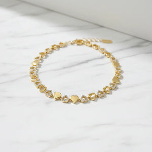 Girocollo Donna con Grande Cuore Brillante e Charms - Acciaio Inox - glitter