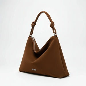 Coveri Collection - Borsa firmata a sacco spalla mono manico camoscio scamosciata