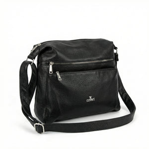 Borsa firmata YYcoveri 2026 multi tasche donna logo zip tracolla unica tinta nuova