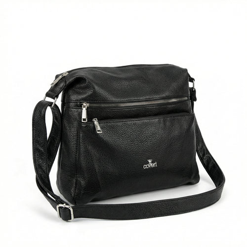 Borsa firmata YYcoveri 2026 multi tasche donna logo zip tracolla unica tinta nuova