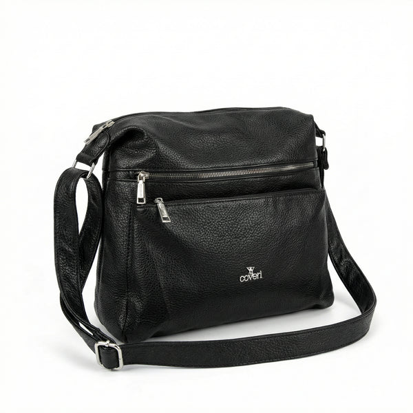 Borsa firmata YYcoveri 2026 multi tasche donna logo zip tracolla unica tinta nuova