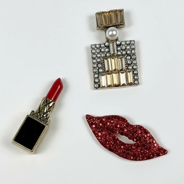 Spille Donna con Strass Brillanti – Set da 3 Spille Moda per Giacche, Cappotti e Borse