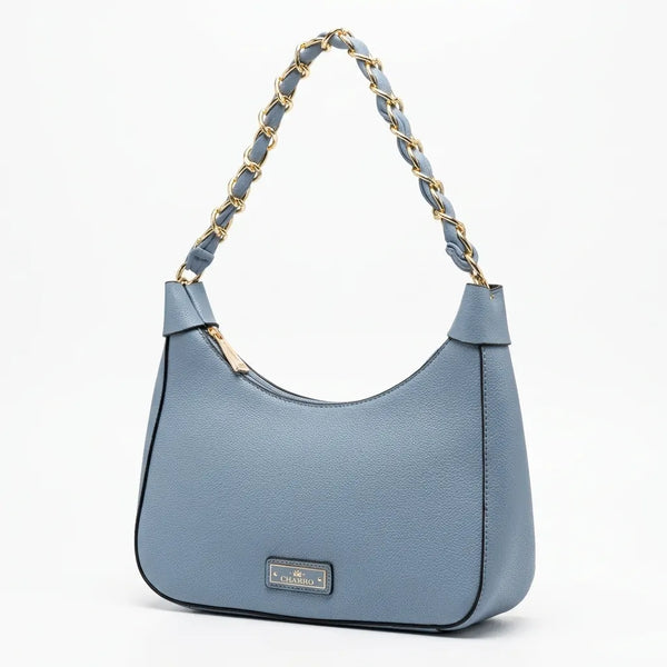 CHARRO - Borsa borsetta sacco piccola donna a tracolla firmata Modello monomanico catena