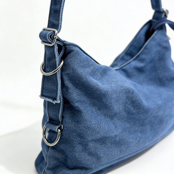 La Oronto tracolla - Borsa firmata Gyoiamea jeans denim tracolla sacco spalla