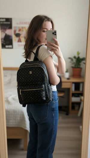 BRICIOLE zaino nuovo donna capiente casual simil pelle passeggio