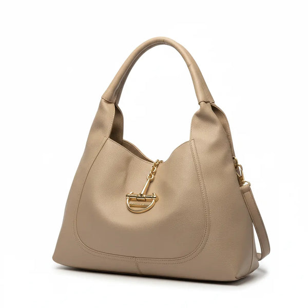 YYCoveri- Borsa Donna Modello sacco grande catena Hobo Casual con Dettagli Dorati