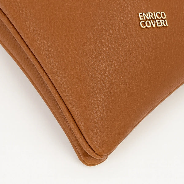ENRICO COVERI - Borsa multitasche firmata giornaliera elegante 3 zip