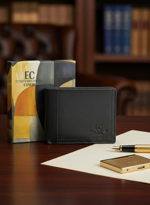 Portafoglio vera pelle uomo firmato COVERI CONTENPORARY porta carte ribaltina morbido