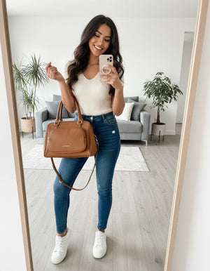 Borsa bauletto firmata COCONUDA a tracolla elegante casual simil pelle martellata