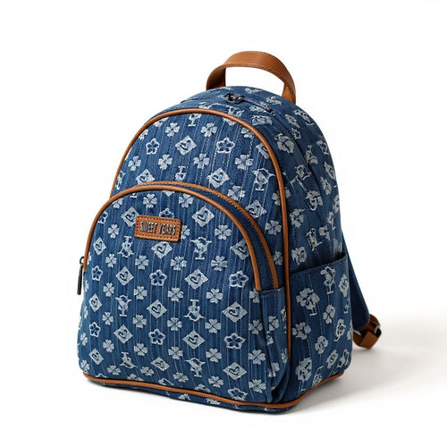 Zaino jeans firmato SWEET YEARS modello fantasia logata