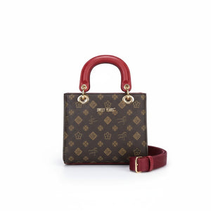 Borsa firmata SWEET YEARS adel Colletion donna spalla a tracolla simil pelle fantasia fiorata logo logata