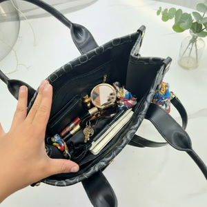 Borsa firmata COCONUDA Colletion donna spalla a tracolla simil pelle nuova fantasia logo tote bag scritte