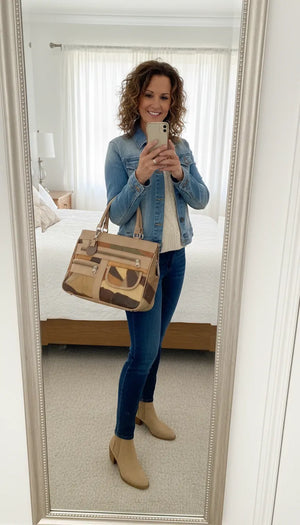 Coveri Active - Borsa VERA PELLE bauletto tote bag donna spalla tracolla nuova multitasche