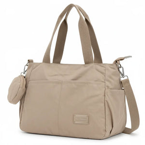 Nazareno Gabrielli - Borsa shopper tote bag Tracolla spalla Donna in Nylon Multitasche Impermeabile e Leggera