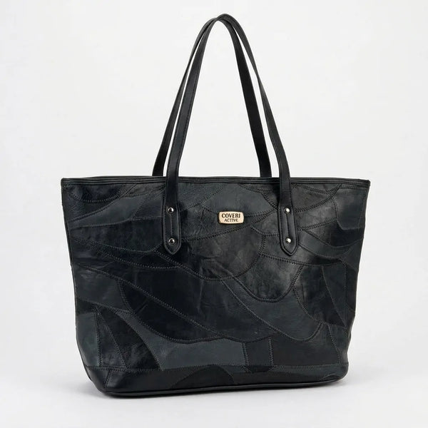 Coveri Active - Shopping borsa tote bag donna vera pelle spalla tracolla nuova grande