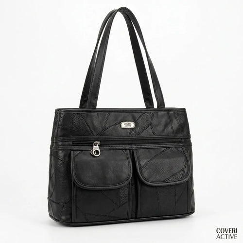 Coveri Active - Bauletto borsa tote bag donna vera pelle spalla tracolla nuova shopping