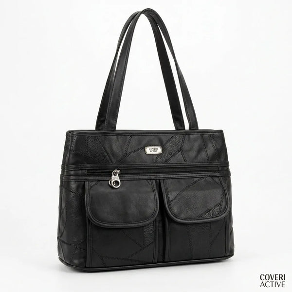 Coveri Active - Bauletto borsa tote bag donna vera pelle spalla tracolla nuova shopping