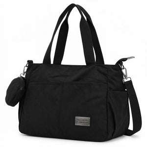 Nazareno Gabrielli - Borsa shopper tote bag Tracolla spalla Donna in Nylon Multitasche Impermeabile e Leggera
