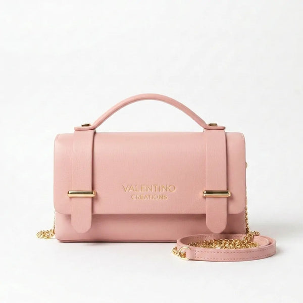 Valentino Creations - Tracolla in simil pelle borsetta rigida borchie