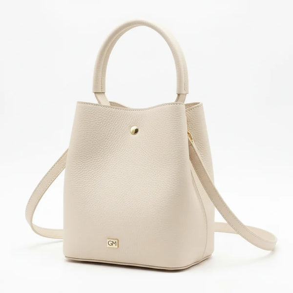 La Calice - Borsa in Vera Pelle Italiana a Secchiello firmata GYOIAMEA Bucket Bag