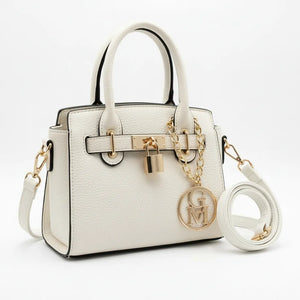 La Milvas - Borsa a bauletto con charms borsetta firmata GYOIAMEA a mano tracolla