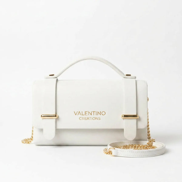 Valentino Creations - Tracolla in simil pelle borsetta rigida borchie