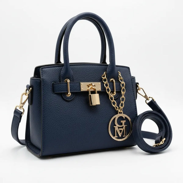 La Milvas - Borsa a bauletto con charms borsetta firmata GYOIAMEA a mano tracolla