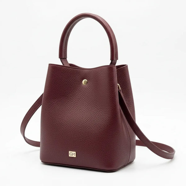 La Calice - Borsa in Vera Pelle Italiana a Secchiello firmata GYOIAMEA Bucket Bag