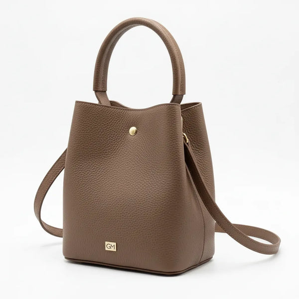 La Calice - Borsa in Vera Pelle Italiana a Secchiello firmata GYOIAMEA Bucket Bag