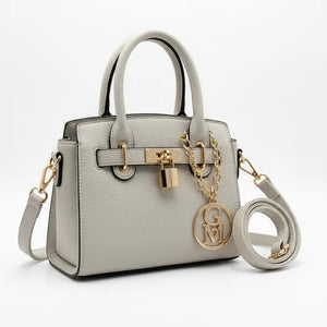 La Milvas - Borsa a bauletto con charms borsetta firmata GYOIAMEA a mano tracolla