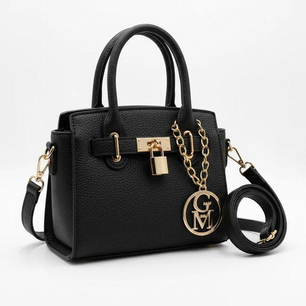 La Milvas - Borsa a bauletto con charms borsetta firmata GYOIAMEA a mano tracolla