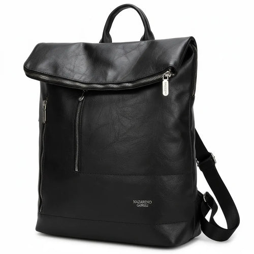 NAZARENO GABRIELLI - Zaino unisex donna uomo zainetto firmato giornaliera elegante capiente cartella