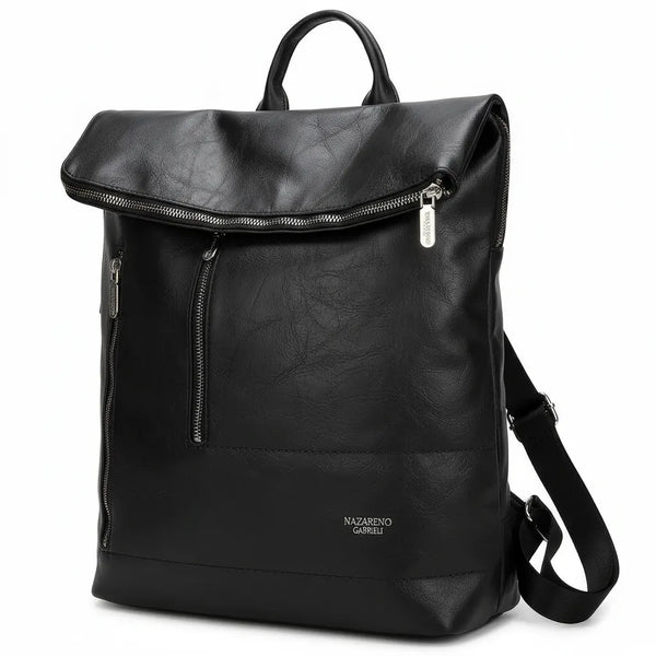 NAZARENO GABRIELLI - Zaino unisex donna uomo zainetto firmato giornaliera elegante capiente cartella