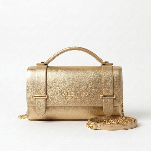 Valentino Creations - Tracolla in simil pelle borsetta rigida borchie