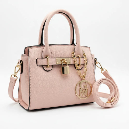 La Milvas - Borsa a bauletto con charms borsetta firmata GYOIAMEA a mano tracolla
