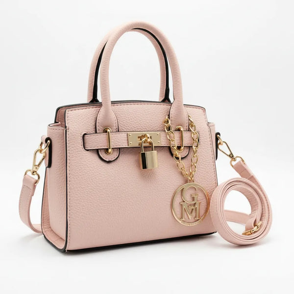 La Milvas - Borsa a bauletto con charms borsetta firmata GYOIAMEA a mano tracolla