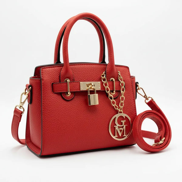 La Milvas - Borsa a bauletto con charms borsetta firmata GYOIAMEA a mano tracolla