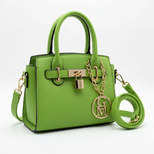 La Milvas - Borsa a bauletto con charms borsetta firmata GYOIAMEA a mano tracolla