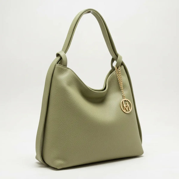 La Alibi - Borsa 2in1 in Vera Pelle trasformabile da borsa a sacco a zaino MADE IN ITALY