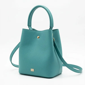 La Calice - Borsa in Vera Pelle Italiana a Secchiello firmata GYOIAMEA Bucket Bag