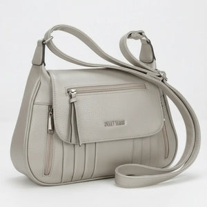 Sweet Years - Tracolla in simil pelle multi tasche 5 zip comoda capiente con platta