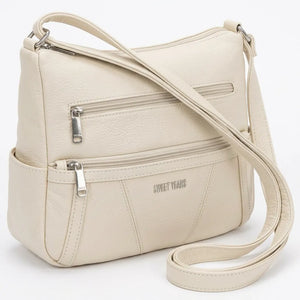 Sweet Years - Tracolla in simil pelle multi tasche 5 zip comoda capiente