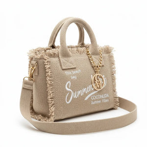 La Minerva - Borsa bauletto jeans denim